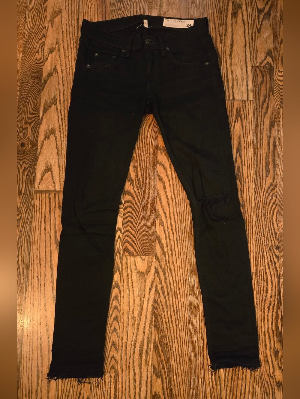 rag & bone Black Capri Jeans